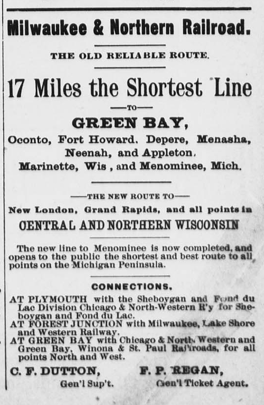1884 M&N Advertisement