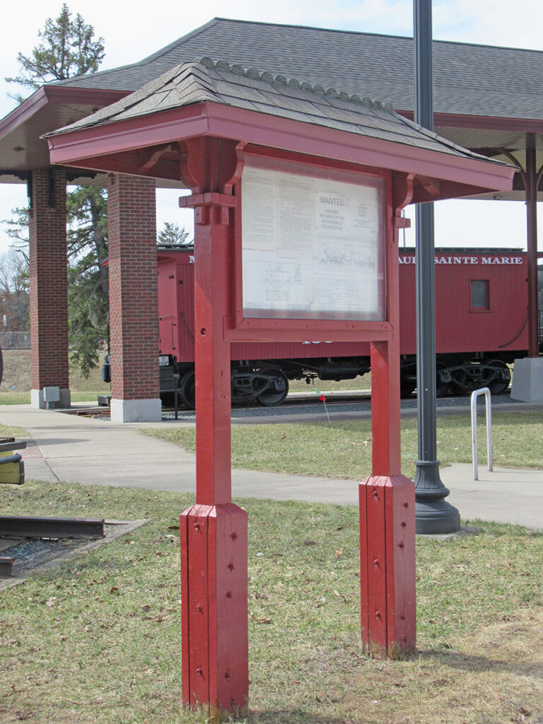 Covered Sign Holder Oblique
